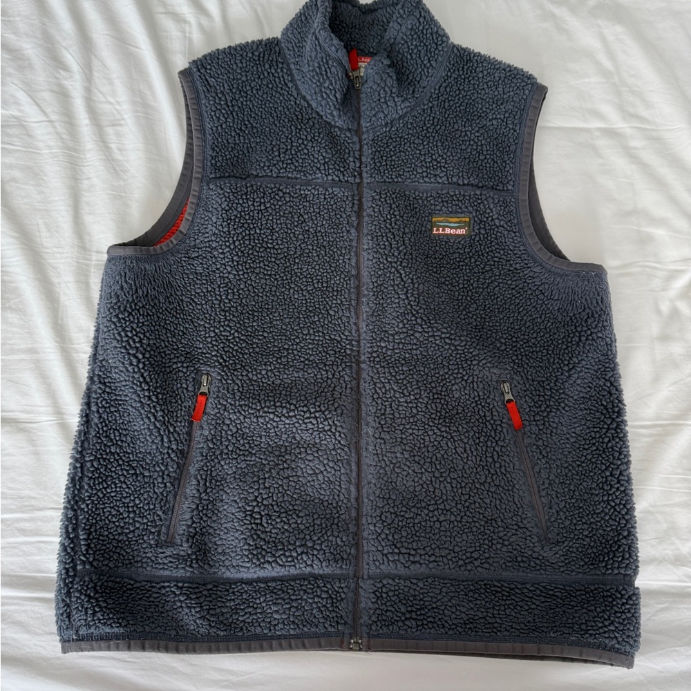 L.L. Bean Men's Blue Fleece Vest